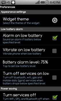 Battery Power Widget 7 تصوير الشاشة
