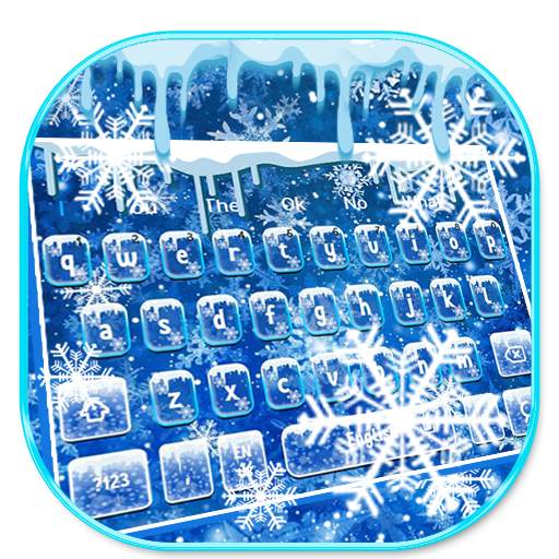 Snowflakes Keyboard Theme 10001002