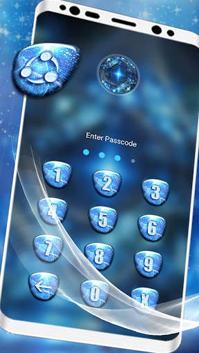 Blue Fractal Art Theme screenshot 5