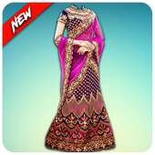 Saree photo editor icon