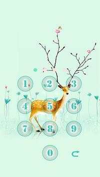 الأخضر Applock موضوع الغزلان 2 تصوير الشاشة
