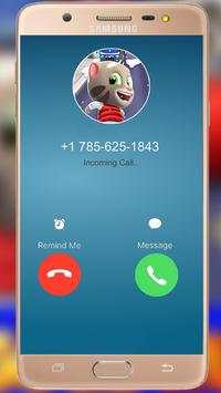Fake Call Talking Tom Gold Run Free screenshot 1