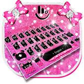 Pink Cute Bowknot Keyboard Theme 6.6.21.2019