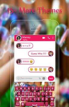 Bubble Keyboard Theme 3 تصوير الشاشة