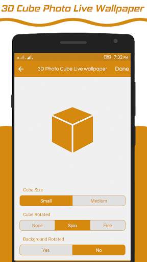 3d Photo Cube Live Wallpaper screenshot 2