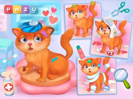 Cat game - Pet Care & Dress up Games for kids screenshot 10