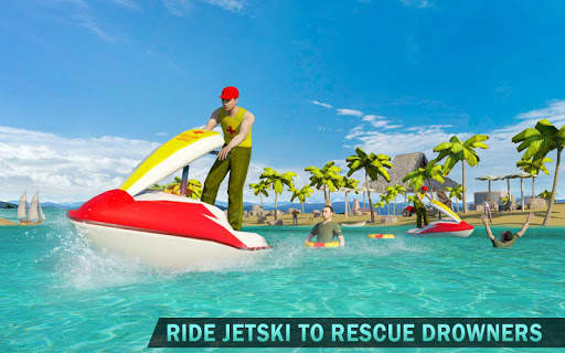 Beach Lifeguard Rescue Squad: Motor Boat Driving screenshot 15
