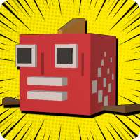 Endless Running Man - Blocky Road Pixel City icon