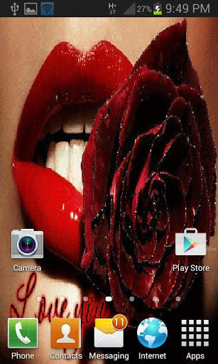 Red Lip Rose LWP screenshot 3
