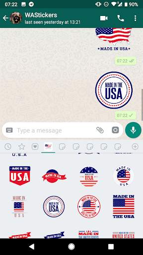 USA Stickers for WhatsApp - WAStickerApps United screenshot 6