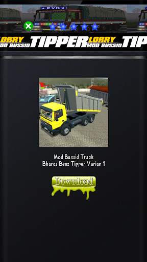 Tipper Lorry Mod Bussid screenshot 3