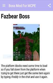 Boss Mod For MCPE.  screenshot 3