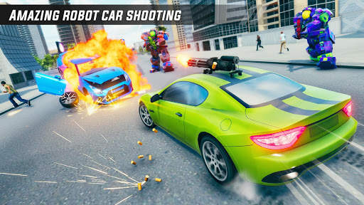 Crocodile Robot Car Simulator: War Robot Games screenshot 5
