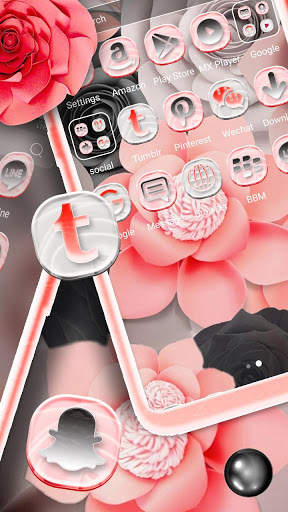 Rose Flower Beautiful Launcher Theme screenshot 4