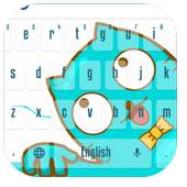 Cute kitty cartoon keyboard 10001002