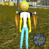 Jetpack Stickman Simpso Rope Hero 1.0