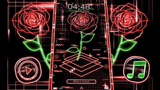 Laser Rose Launcher Theme screenshot 3