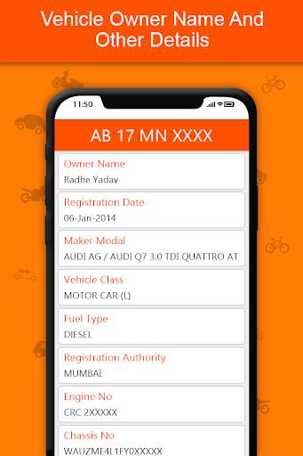 RTO Vehicle Information , Vehicle Owner Details screenshot 3