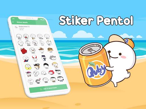 🤣 Stiker Pentol WA Lucu WAStickerApps screenshot 1