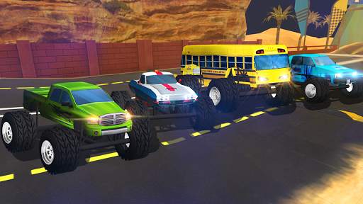 Chained Monster Truck 3D Crazy Car Racing screenshot 2