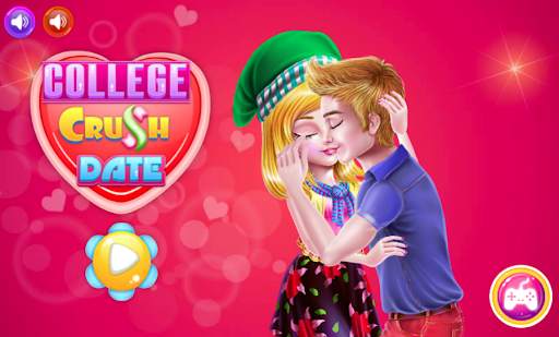 COLLEGE CRUSH DATE - Kiss games for girls screenshot 1