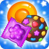 Candy Sugar - Crush Mania & Match 3 Games Puzzle logo