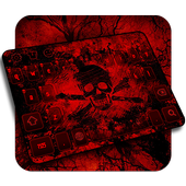 Blutig Schädel Tastatur icon