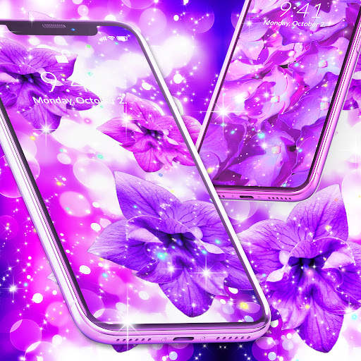 Purple live wallpaper screenshot 3
