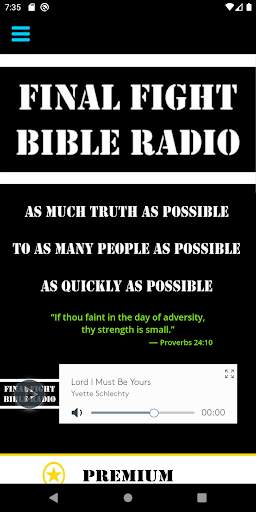 Final Fight Bible Radio screenshot 1