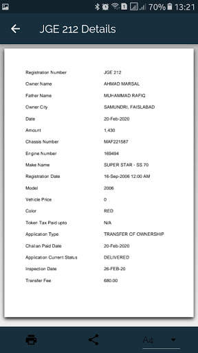 Vehicle Verification App - Pakistan screenshot 8