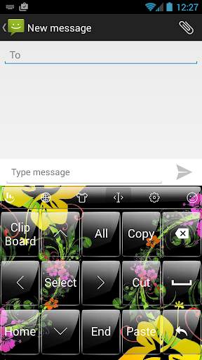 موضوع لوحة المفاتيح BkFlower 3 تصوير الشاشة