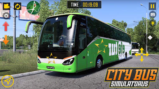 Modern Bus Coach Driving Games screenshot 1