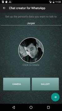 Chat creator for WhatsApp screenshot 1