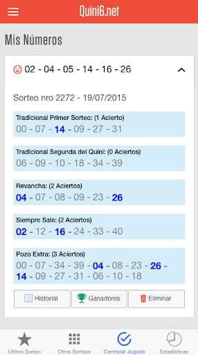 Quini 6 Resultados screenshot 4