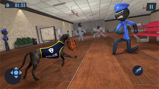 Stickman Police Dog Chase Crime Simulator screenshot 3