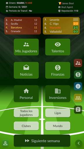 Agente de fútbol screenshot 1
