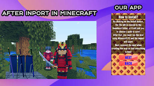 Samurai Mod Minecraft PE screenshot 1