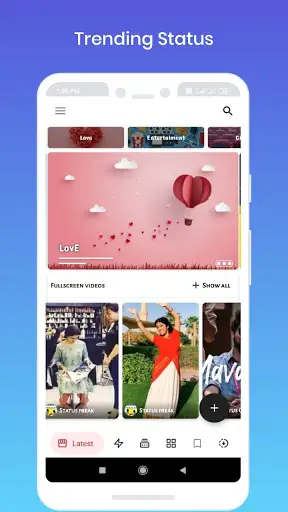 Tamil status video App - Overjoy screenshot 1