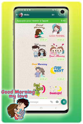 Good Morning-Good Night Stickers For WhatsApp screenshot 5