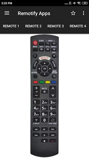 PANASONIC TV Remote Control screenshot 1