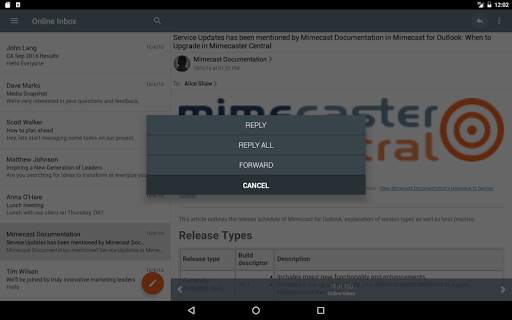 Mimecast Mobile screenshot 13