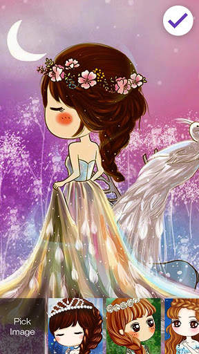 Chibi Cute Princess  Screen Lock screenshot 3