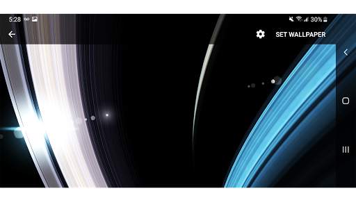Planet Saturn Parallax 3D Live Wallpaper screenshot 12