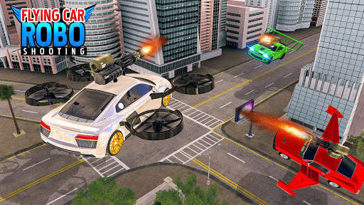 Flying Car Robot Games 3D screenshot 3