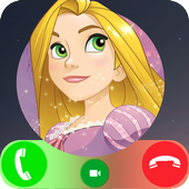 Fake Call from Princess Rapnzel icon