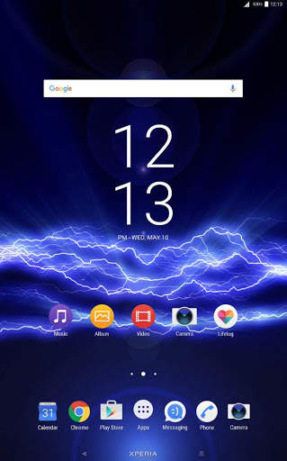 Dark Blue Bolt Xperia Theme screenshot 4
