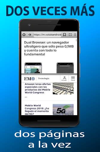 Navegador Doble screenshot 1