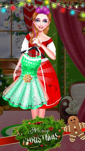 Christmas Makeover Salon : Makeup & Dress Up Game screenshot 1