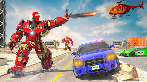 Kereta Robot: Game Helikopter screenshot 2