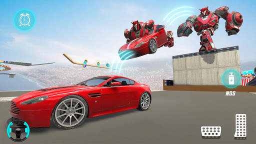 Robot Car Stunt Driving Games screenshot 4
